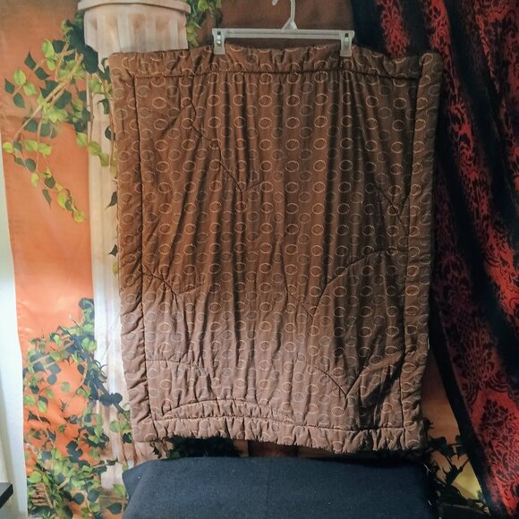 EUC: Lambs & Ivy Sze. 32" x 40" Brown & Tan Bedding Jungle Animal Themed - Picture 2 of 9
